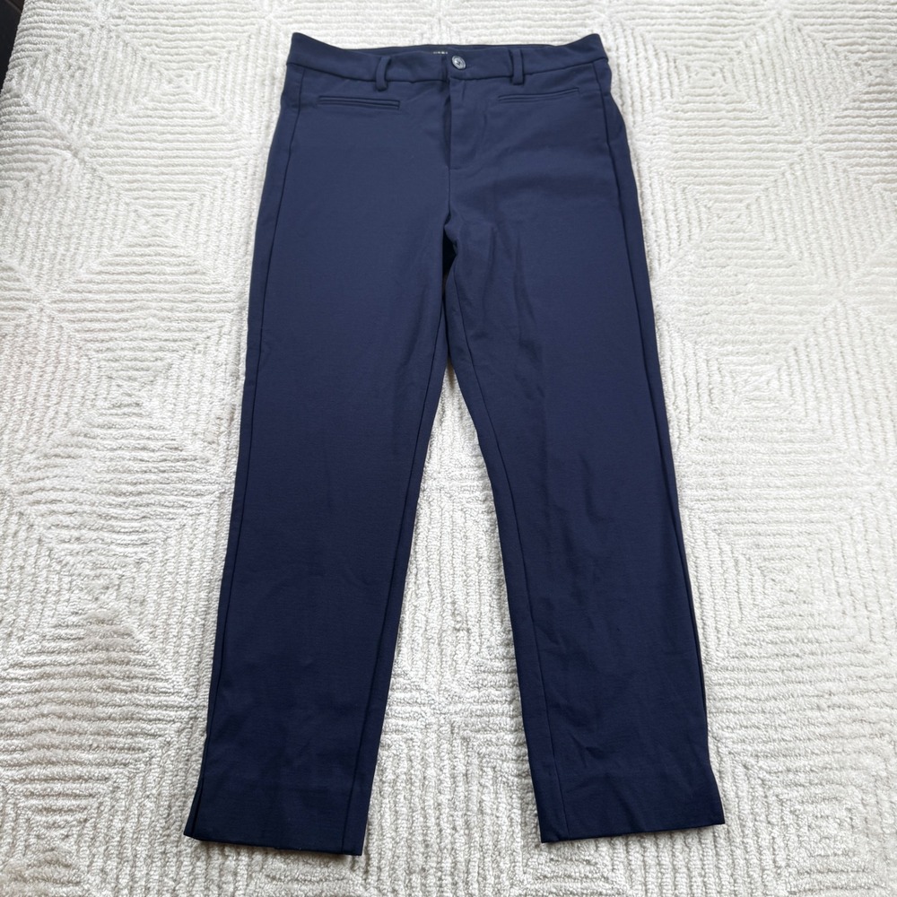 Liverpool Pants Women 12/31 Blue Slim Straight Trousers Work Career Casual